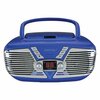 Proscan Retro-Style CD/Radio Boom Box, PRCD211 Blue PRCD211-BLUE